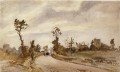 サンジェルマン・ルーヴシエンヌへの道 1871年 カミーユ・ピサロ